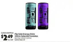 C-Store Distribution Flip Side Energy Drink offer