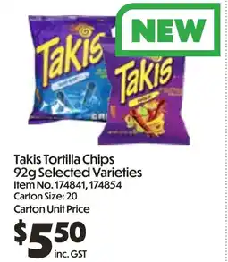 C-Store Distribution Takis Tortilla Chips offer