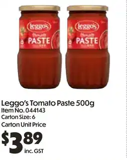 C-Store Distribution Leggo's Tomato Paste offer