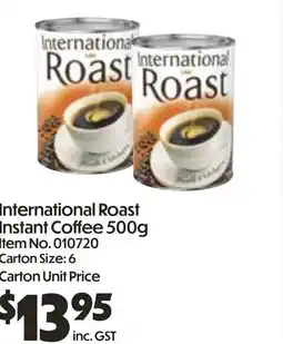 C-Store Distribution International Roast Instant Coffee offer