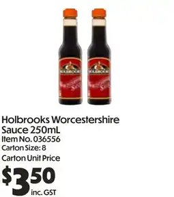 C-Store Distribution Holbrooks Worcestershire Sauce offer