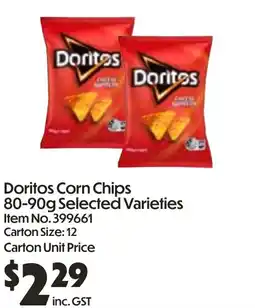 C-Store Distribution Doritos Corn Chips offer