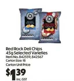 C-Store Distribution Red Rock Deli Chips offer