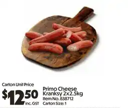 C-Store Distribution Primo Cheese Kranksy offer