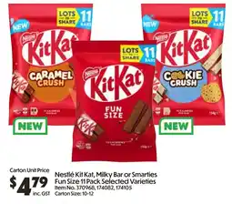 C-Store Distribution Nestlé Kit Kat, Milky Bar or Smarties Fun Size offer