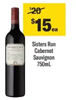 Liquorland Sisters Run Cabernet Sauvignon offer