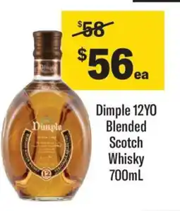Liquorland Dimple 12YO Blended Scotch Whisky offer