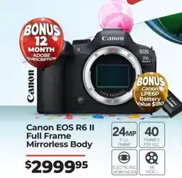 Teds Cameras Canon EOS R6 II offer