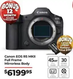 Teds Cameras Canon EOS R5 MKII Full Frame Mirrorless Body offer