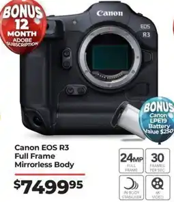 Teds Cameras Canon EOS R3 Full Frame Mirrorless Body offer