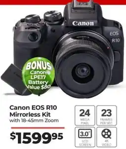 Teds Cameras Canon EOS R10 Mirrorless Kit offer