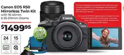 Teds Cameras Canon EOS R50 Mirrorless Twin Kit offer