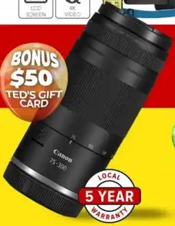 Teds Cameras Canon RF 75-300 offer