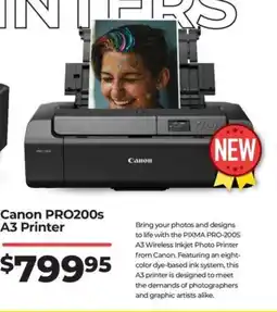Teds Cameras Canon PRO200s A3 Printer offer