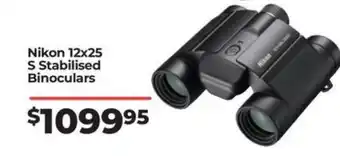Teds Cameras Nikon 12x25 S Stabilised Binoculars offer
