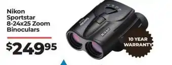 Teds Cameras Nikon Sportstar 8-24x25 Zoom Binoculars offer
