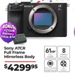 Teds Cameras Sony A7CR offer