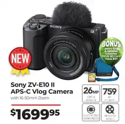 Teds Cameras Sony ZV-E10 II offer