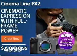 Teds Cameras Cinematic expression with full- frame power offer
