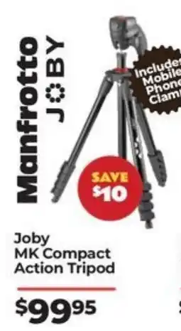 Teds Cameras Joby MK Compact Action Tripod offer
