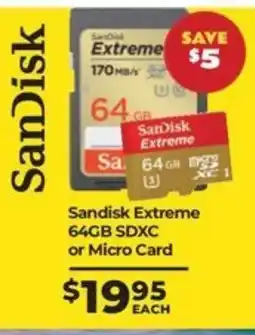 Teds Cameras Sandisk Extreme offer