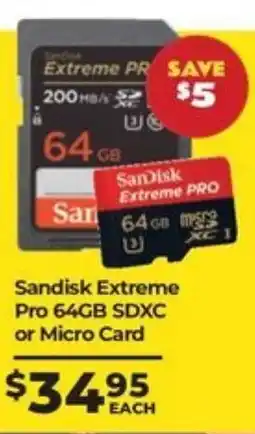 Teds Cameras Sandisk Extreme offer