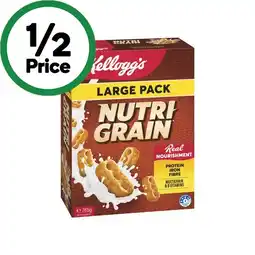 Woolworths Kellogg’s Nutri-Grain 765g offer