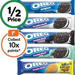 Woolworths Oreo or Oreo Double Stuff Biscuits 128-131g offer