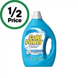 Woolworths Cold Power Laundry Liquid 2 Litre or Powder 2 kg offer