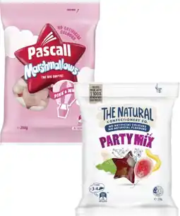Coles The Natural Confectionery Co. 130g-230g or Pascall Marshmallows 280g offer