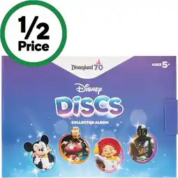 Woolworths Disney Discs Collector Album & Game Board† offer