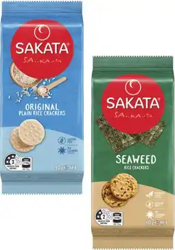 Coles Sakata Rice Crackers 80g-90g offer