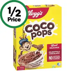 Woolworths Kellogg’s Coco Pops 650g offer
