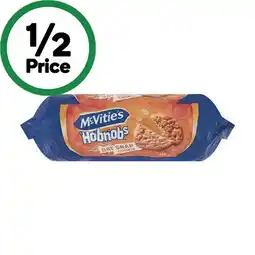 Woolworths McVitie’s Hobnobs Original Oat Snap 255g offer