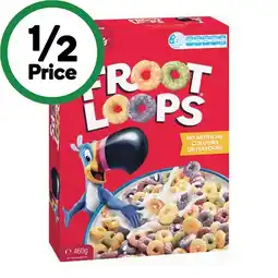 Woolworths Kellogg’s Froot Loops 460g offer