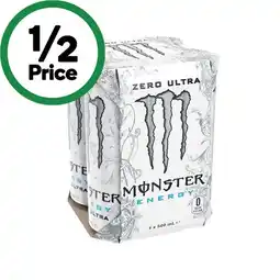 Woolworths Monster Energy Drink 4 x 500ml offer