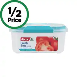 Woolworths Decor Fresh Seal Clips Oblong Container 1 Litre offer
