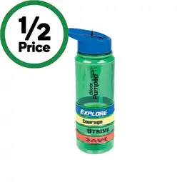 Woolworths Decor Quad Bands Tritan Bottle 750ml – Assorted offer
