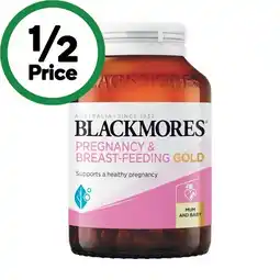 Woolworths Blackmores Pregnancy & Breast-Feeding Gold Capsules Pk 120 offer