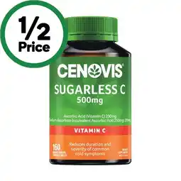 Woolworths Cenovis Sugarless Vitamin C Chewable 500mg Tablets Pk 160 offer