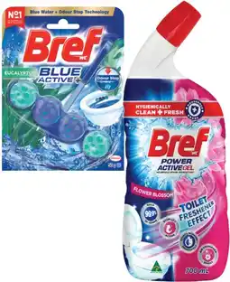 Coles Bref Liquid 600mL-700mL or In The Bowl Toilet Cleaner 42g-50g offer