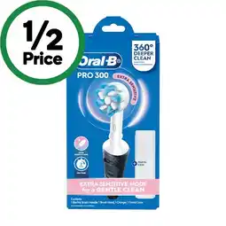 Woolworths Oral-B Pro 300 Electric Toothbrush Pk 1 offer
