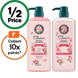 Woolworths Herbal Essences Classics Shampoo or Conditioner 600ml offer