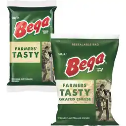 Woolworths Bega Block or Grated Cheese 500g offer