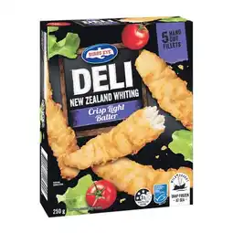 Woolworths Birds Eye Deli Fish or Snacking Varieties 225-250g offer