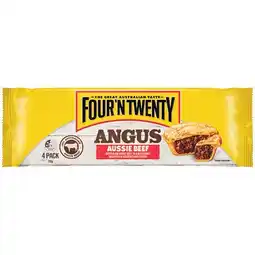 Woolworths Four’N Twenty Angus Pies 700g Pk 4 offer