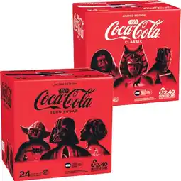 Woolworths Coca-Cola Classic, Zero Sugar or Diet Soft Drink Varieties 24 x 375ml offer
