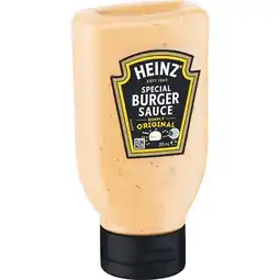 Woolworths Heinz Burger Sauce Original 295ml offer