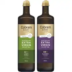Woolworths Cobram Estate Extra Virgin Olive Oil 750ml offer
