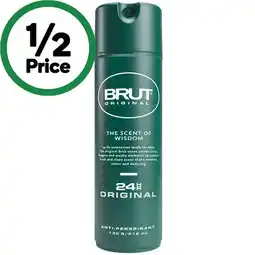 Woolworths Brut Original 24hr Anti-Perspirant Deodorant 130g offer